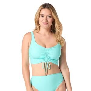 Coco Reef Elevate Bra Sized Shirred Underwire Bikini Top - 34D NWT